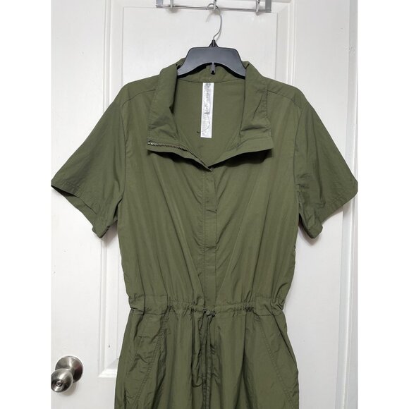 Fabletics Woven Flight Suit‎ in Utility Green XL - Picture 7 of 12